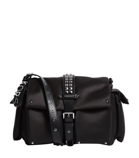 michael kors pvc bag black|Michael Kors black studded bag.